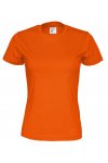 Orange Eko Fairtrade T-shirt Dam Med Eget Tryck