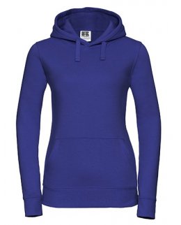 Kungsblå dam-hoodie med eget tryck Standard