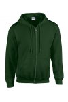 Forest Green zip hoodie med eget tryck