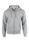 Sport Grey zip hoodie med eget tryck