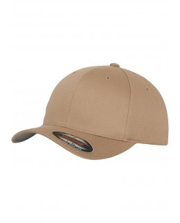 Khaki Flexfit-keps med egen brodyr