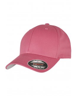 Dark Pink Flexfit-Keps Med Egen Brodyr