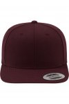 Maroon Snapback (Vinröd Underskärm) Med Egen Brodyr