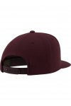 Maroon Snapback (Vinröd Underskärm) Med Egen Brodyr
