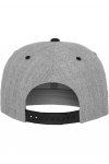 Snapback Heather Grey/Black Med Eget Tryck