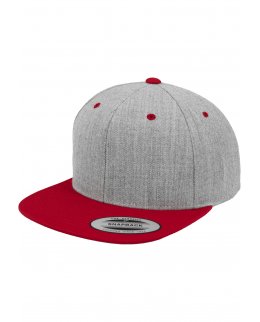 Snapback Heather/Red Med Egen Brodyr