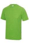Limegrön tränings t-shirt med eget tryck