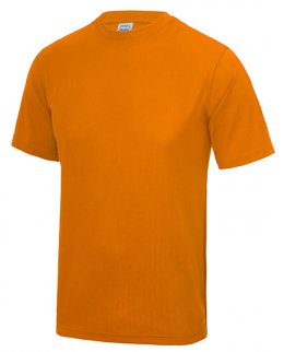 Orange tränings t-shirt med eget tryck