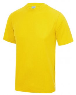 Gul tränings t-shirt med eget tryck
