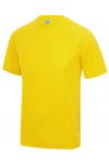 Gul tränings t-shirt med eget tryck