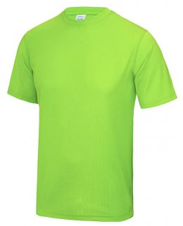 Neongrön tränings t-shirt med eget tryck