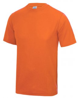 Neonorange tränings t-shirt med eget tryck