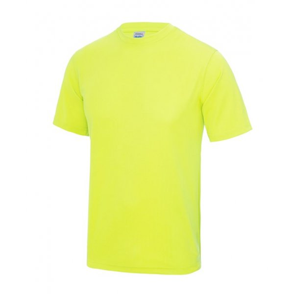 Neongul tränings t-shirt med eget tryck
