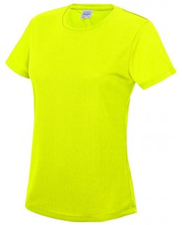 Neongul Tränings T-Shirt Dam Med Eget Tryck