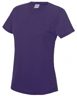 Lila Tränings T-Shirt Dam Med Eget Tryck