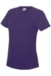 Lila Tränings T-Shirt Dam Med Eget Tryck