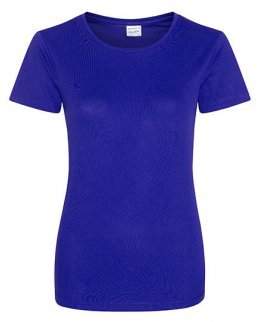 Reflexblå Tränings T-Shirt Dam Med Eget Tryck