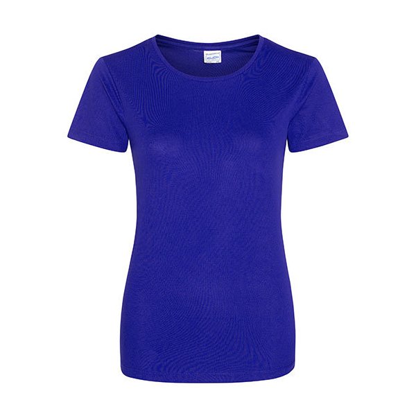 Reflexblå Tränings T-Shirt Dam Med Eget Tryck