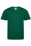 Mörkgrön Tränings T-Shirt Barn Med Eget Tryck