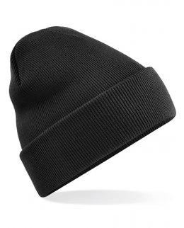 Svart Uppvikt Mössa Med Egen Brodyr