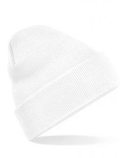 Vit Uppvikt Mössa Med Egen Brodyr