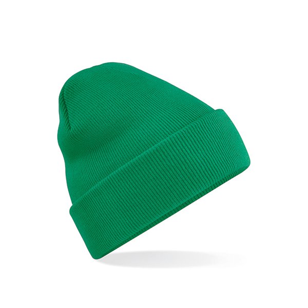 Grön Uppvikt Mössa Med Egen Brodyr