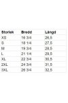 Tri-Blend t-shirt - Storlekstabell