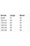 Barn ziphoodie EKO - Storlekstabell Barn ziphoodie EKO - Storlekstabell